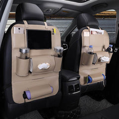 Car Interior Supplies Multifunctional Seat Back Leather Folding - ProTrendyz