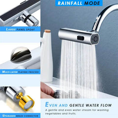 Kitchen Faucet Waterfall Outlet Splash Proof Universal Rotating Bubbler Multifunctional Water Nozzle Extension Kitchen Gadgets - ProTrendyz