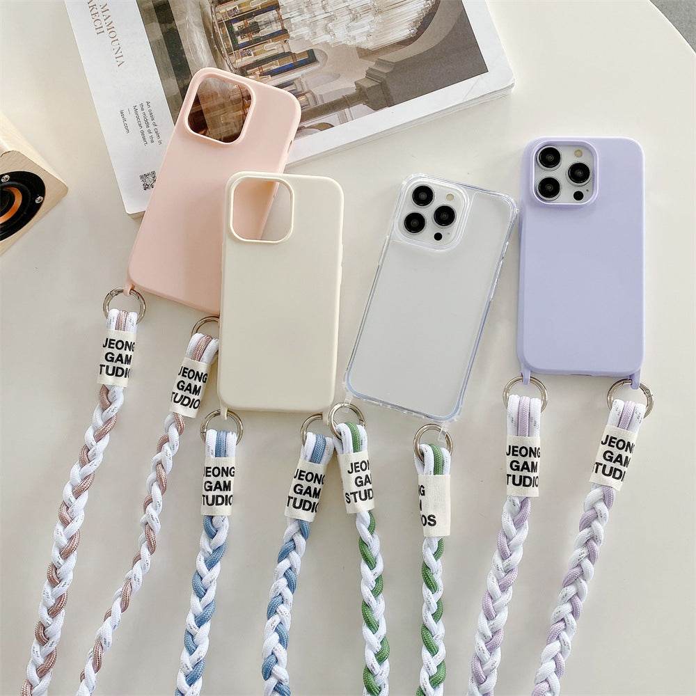 Back Woven Cross-body Lanyard Backer-card Accessories Phone Case - ProTrendyz
