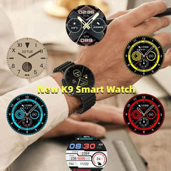 New K9 Smart Watch 1.39 Round Screen Encoder True Screw Clip Wireless Charging NFC Offline And Payment Function - ProTrendyz