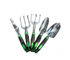 Garden Supplies 9-piece Aluminum Alloy Set, Silicone Two-color Handle Shovel Gardening Tools - ProTrendyz