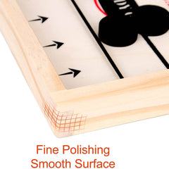 Fast Sling Puck Game,Wooden Hockey Game,Super Foosball Table,Desktop Battle Parent-Child Interaction Winner Slingshot Game,Adults And Kids Family Game Toys - ProTrendyz