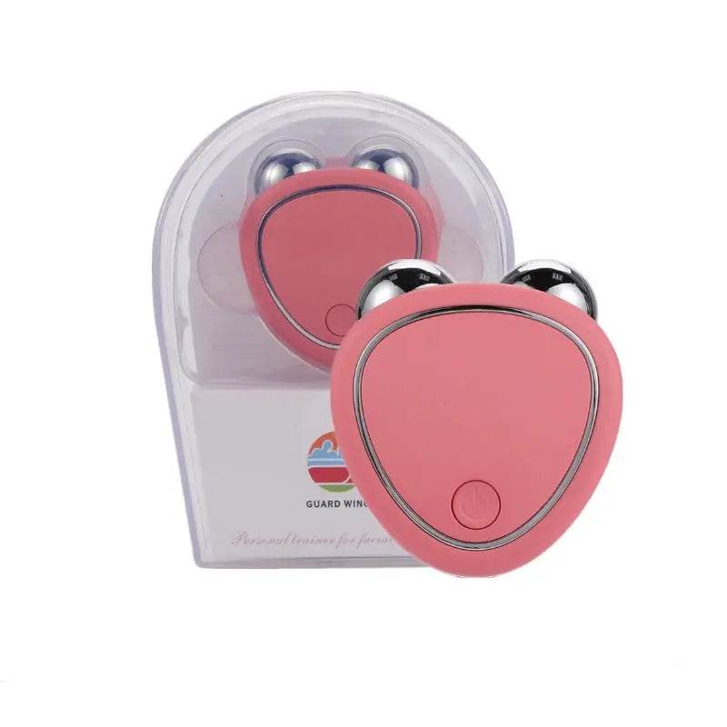Portable Facial Micro-current Beauty Instrument For Lifting Thinning And Reducing Edema With Double Roller Massager - ProTrendyz