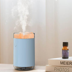 Air Humidifier Crystal Salt Stone Desktop Aromatherapy Essential Oil Ultrasonic Diffuser With LED Lamp Bedroom Home Humidifier - ProTrendyz