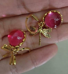 Fashion Jewelry Women's Earrings Hanging Vintage Dragonfly Pendant Earring Boho Chakra Blue Moonstone Drop Earrings For Women Wedding Charm Ethnic Jewellery - ProTrendyz