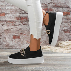 Chain Flats Shoes Women Breathable Mesh Shoes - ProTrendyz