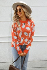 Halloween Sweater Pullover Plus Size Knitwear