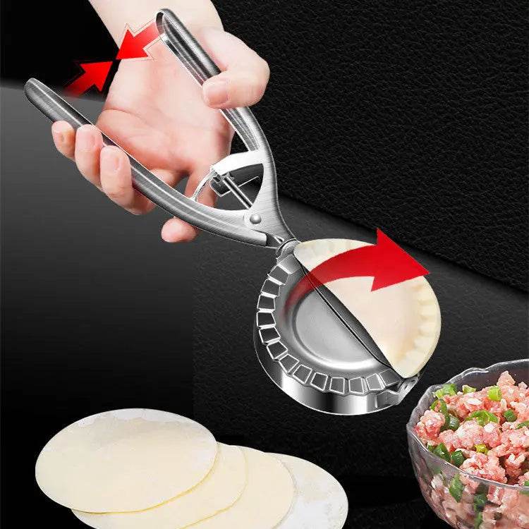 Kitchen Dumpling Mold Stainless Steel Dumpling Machine Pressing Home Baking Tool Skin Press Tool Dumpling Noodle Manual Kitchen Gadgets Dumpling Making Tools - ProTrendyz