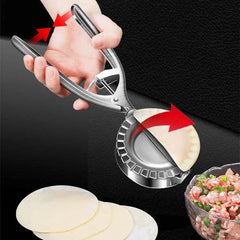 Kitchen Dumpling Mold Stainless Steel Dumpling Machine Pressing Home Baking Tool Skin Press Tool Dumpling Noodle Manual Kitchen Gadgets Dumpling Making Tools - ProTrendyz