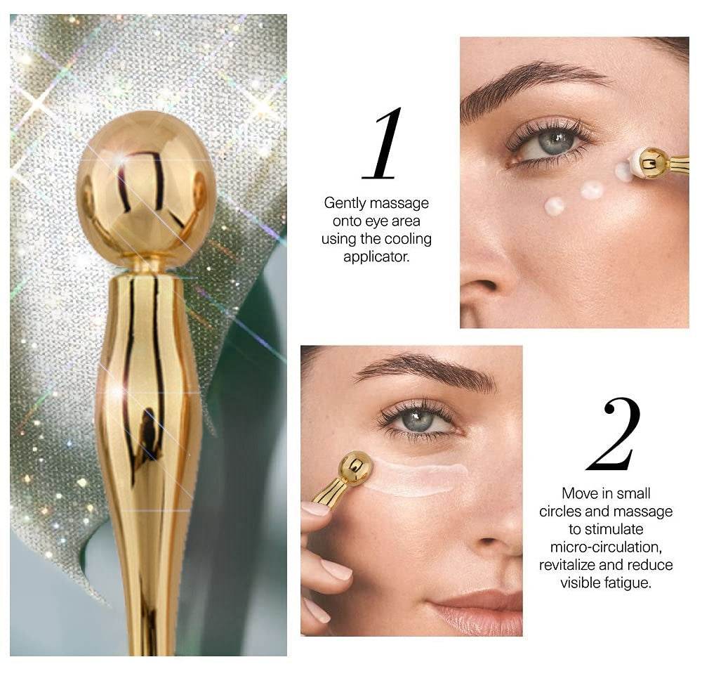 Eye Cream Stick Roller For Face Metal Spatula Puff Applicator Eye Cream Massager Facial Cream Massage Sticks Eye Metal Makeup Spatula Eye Wand 10cm - ProTrendyz
