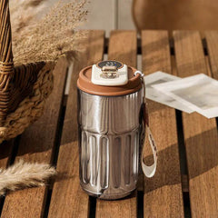 Smart Digital Thermal Bottle Portable Coffee Mug Stainless Steel Water Bottle In-Car Insulated Cup Keep Cold Vacuum Flasks 450ml - ProTrendyz