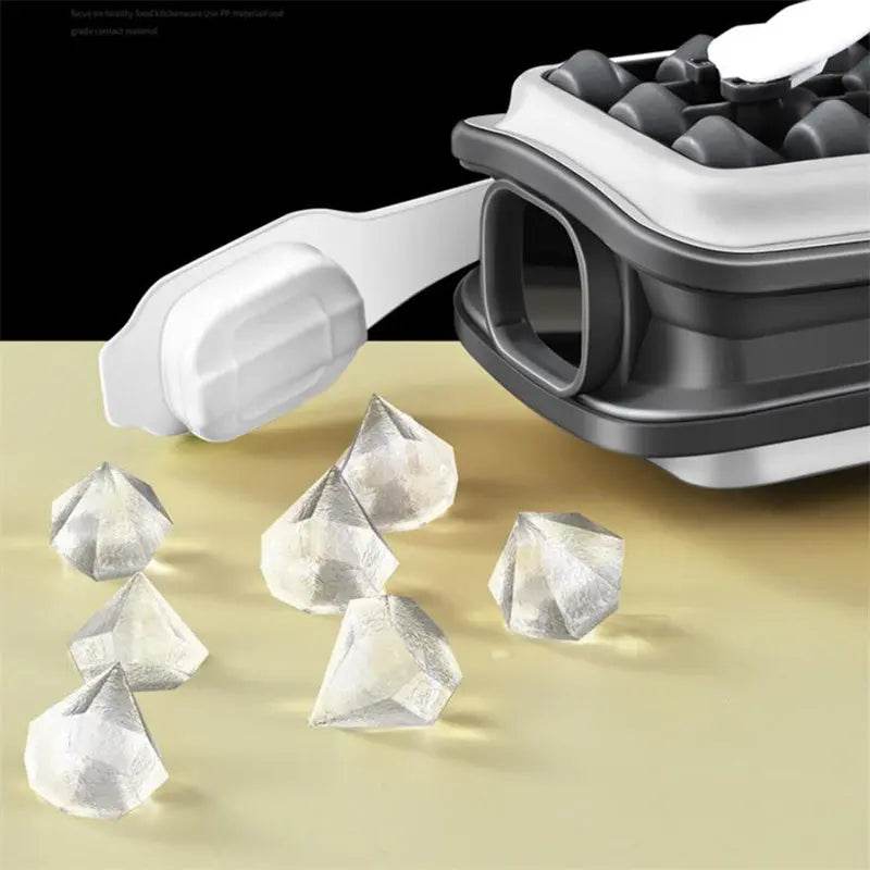 2in1 Portable Silicone Ice Ball Mold Ice Maker Water Bottle Ice Cube Mould Bottle Creative Ice Ball Diamond Curling Summer Kitchen Gadgets - ProTrendyz