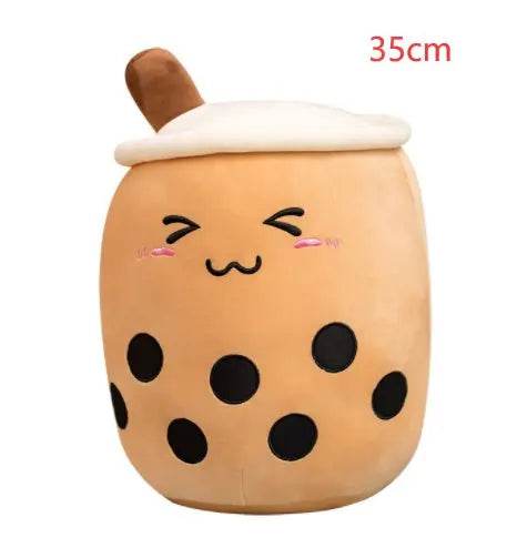 Cute Fruit Drink Plush Stuffed Soft Strawberry Milk Tea Plush Boba Tea Cup Toy Bubble Tea Pillow Cushion Kids Gift US - ProTrendyz