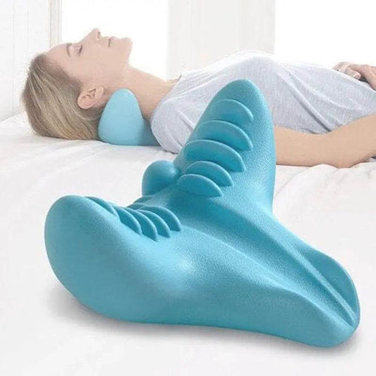 Cervical Spine Massage Pillow Gravity Acupressure Neck Massager Cervical Spine Pillow Neck Shoulder Massage Pillow Home Traction Corrector - ProTrendyz