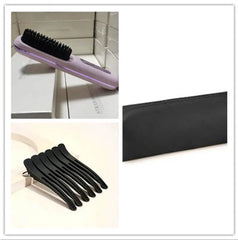 2 In 1 Straight Hair Comb Wireless Hair Straightener Brush Hair Fast Heating Portable Hot Curler USB Charging - ProTrendyz