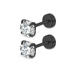 Women's Fashion Zircon Round Cake Earrings - ProTrendyz