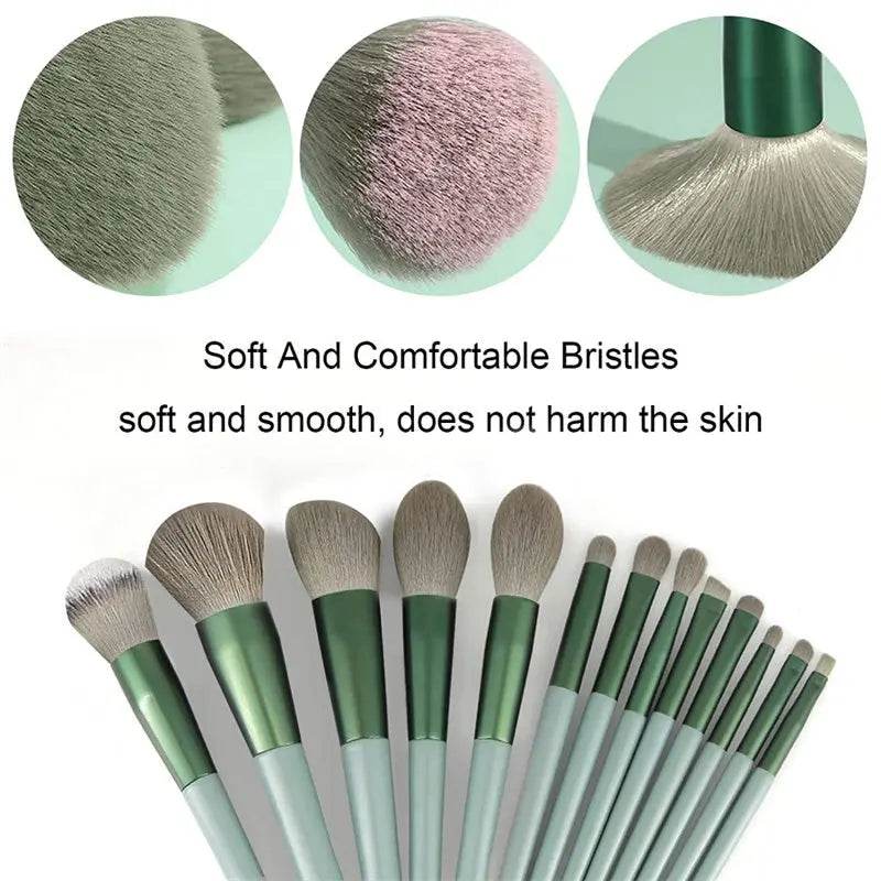 13Pcs Makeup Brush Set Make Up Concealer Brush Blush Powder Brush Eye Shadow Highlighter Foundation Brush Cosmetic Beauty Tools - ProTrendyz