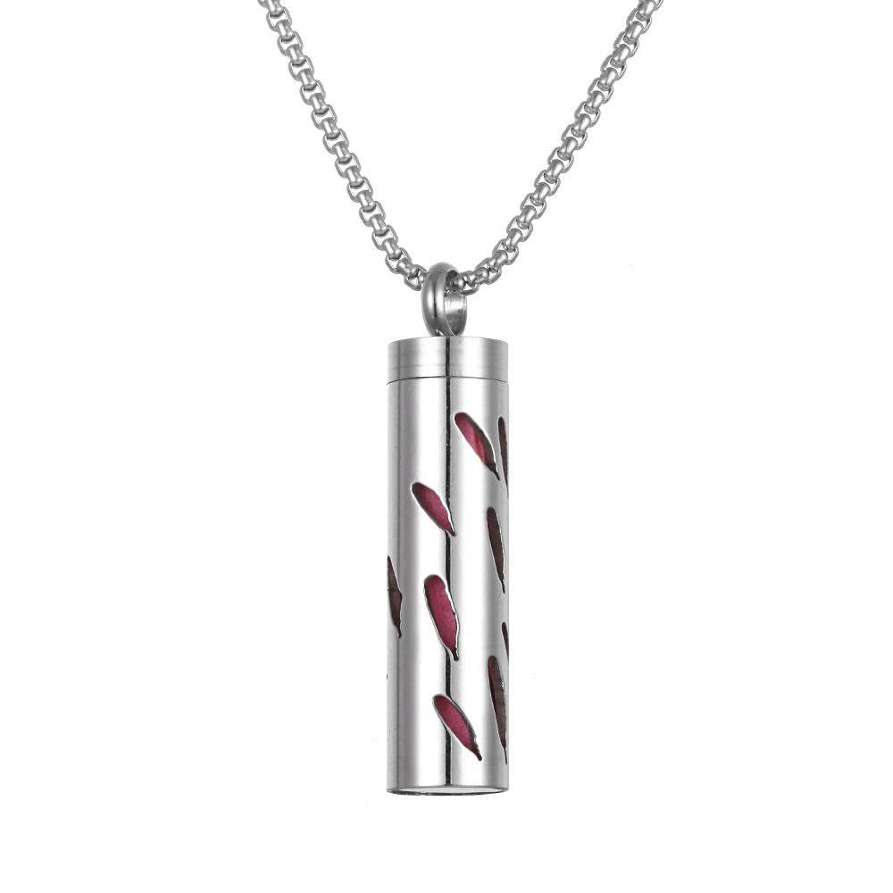 Aromatherapy Pendant Perfume Bottle Essential Oil Titanium Steel - ProTrendyz