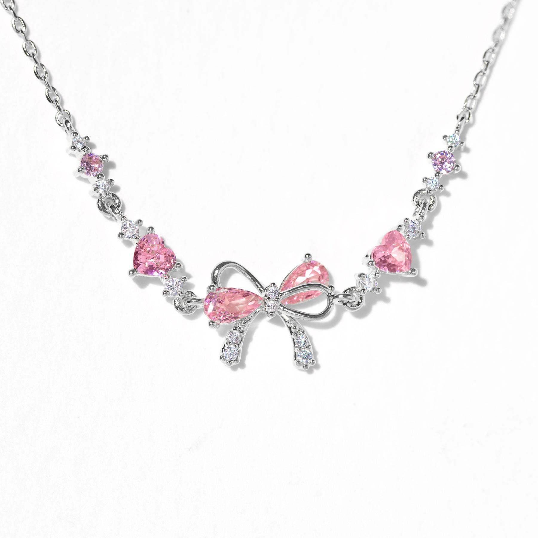 Cute Sweet Bracelet Loving Heart Zircon Bowknot Bracelet - ProTrendyz