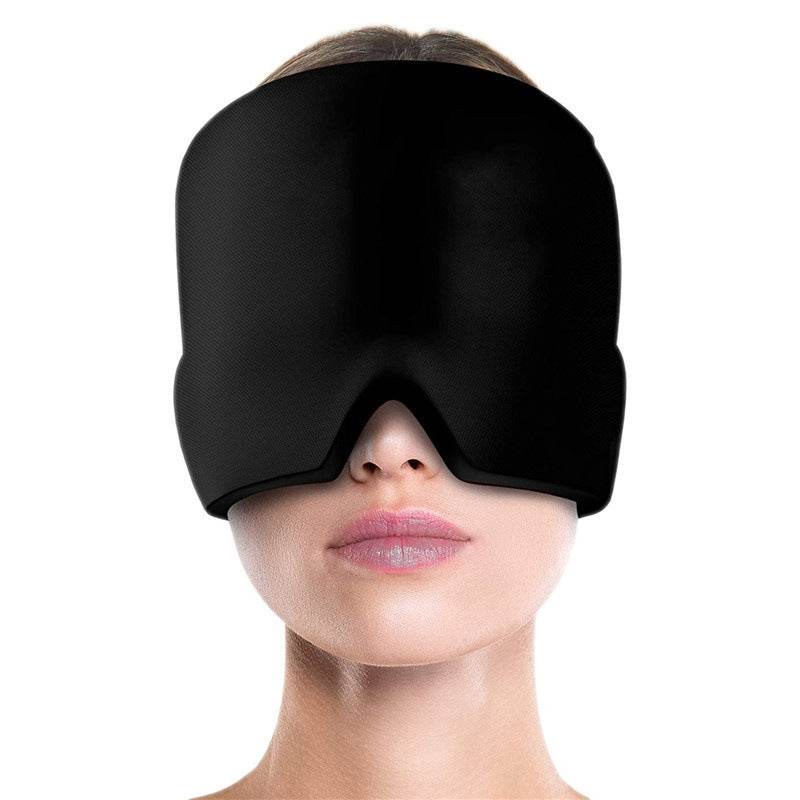 Ice Compress Headache Eye Mask Hat Relief For Migraines, Stress, And Tension Massage Tool - ProTrendyz
