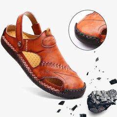 Men's Closed Toe Sandals Summer Adjustable Slides Slippers Fashion Beach Shoes - ProTrendyz