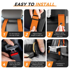 Portable Small Dog Car Seat Dog Booster Seat For Car With Clip-On Safety Leash Perfect For Small Pets Pet Products - ProTrendyz