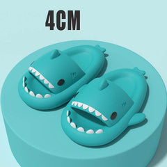 Adult's Slippers Indoor Outdoor Funny Shark Cartoon - ProTrendyz