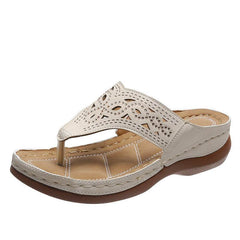 Clip Toe Wedge Sandals Women Summer Flip Flops Slippers Beach Shoes - ProTrendyz