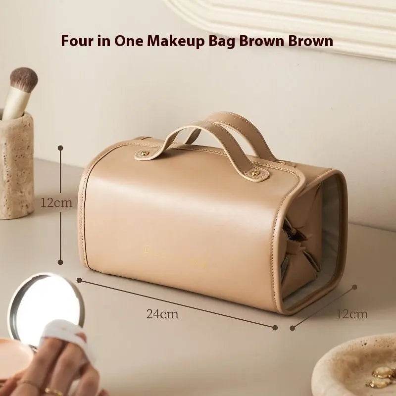 New Folding Cosmetic Bag Large Capacity Portable Handbag Waterproof Travel Storage Washing Bag For Women - ProTrendyz