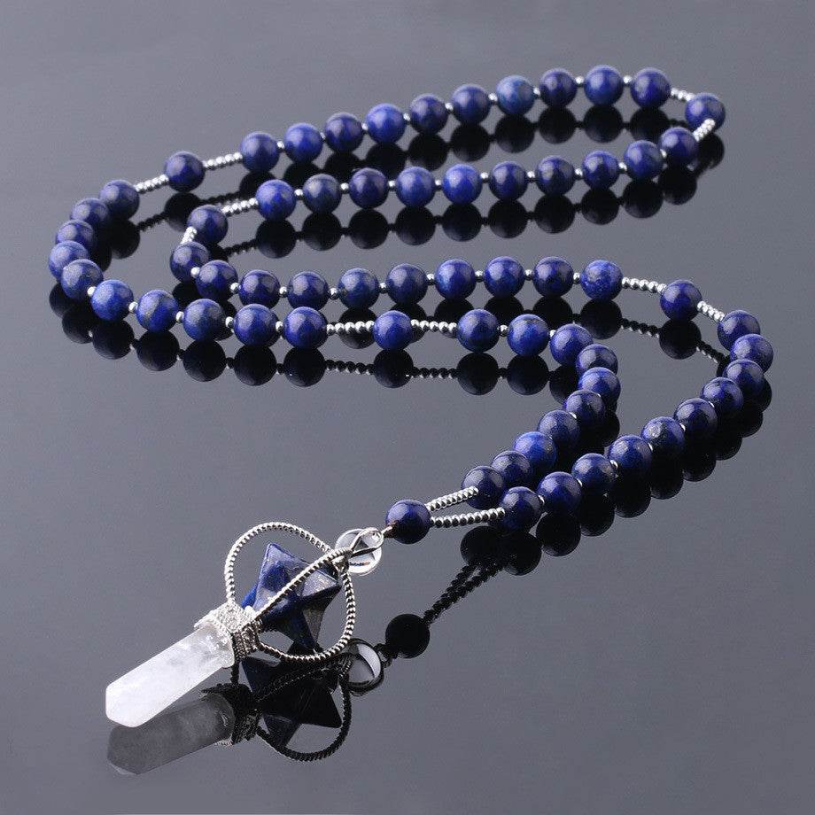 Natural White Crystal Column Natural Stone Necklace - ProTrendyz