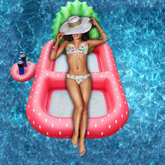 Inflatable Swimming Pool Pineapple Floating Row Air Cushion Bed Summer Water Floating Hammock Air Mattress Water Sports Toys - ProTrendyz