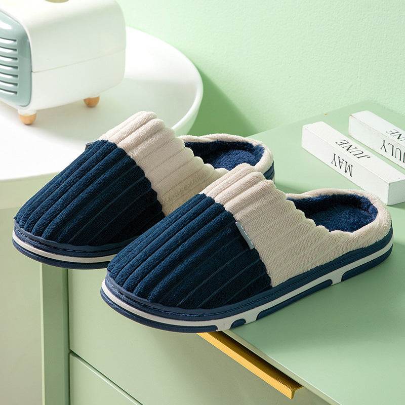 Unisex Winter Slippers Corduroy Shoes Couples Bedroom Slippers Women Men - ProTrendyz