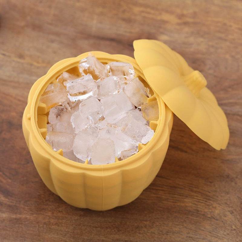 2-in-1 Pumpkin Ice Cube Maker Silicone Multi-functional Ice Bucket Portable Ice Cube Tray For Chilling Bar Cocktail Whiskey - ProTrendyz