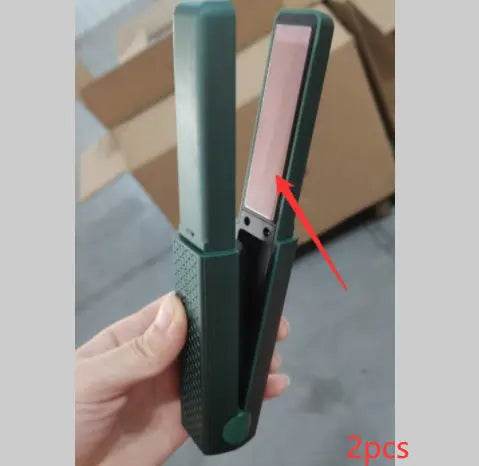 Hair Straightener Cordless Usb Hair Straightener Mini Ceramics Hair Curler 3 Constant Temperature Portable Flat Iron For Travel US - ProTrendyz