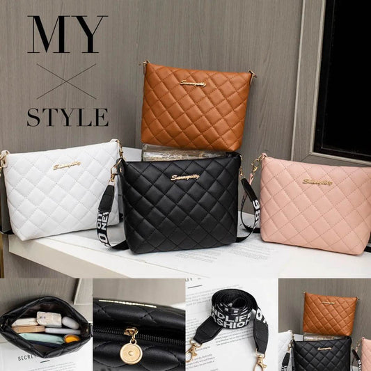 Small Messenger Bag For Women Trend Lingge Embroidery Female Shoulder Bags Fashion Chain Ladies Crossbody Purse - ProTrendyz