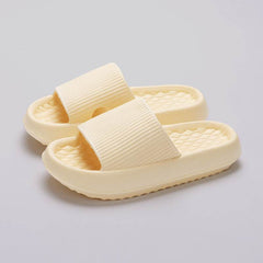 Summer EVA Slippers Solid Color Rhombus Stripe Anti-slip Slippers New Women's Home Shoes - ProTrendyz