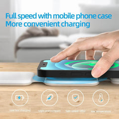 3 In 1 Magnetic Foldable Wireless Charger Charging Station Multi-device Folding Cell Phone Wireless Charger Gadgets - ProTrendyz