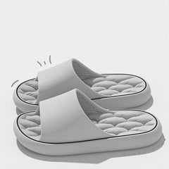 Non-slip Design Bathroom Slippers Home Summer Thick Sole Floor Bedroom House Shoes For Women Men - ProTrendyz