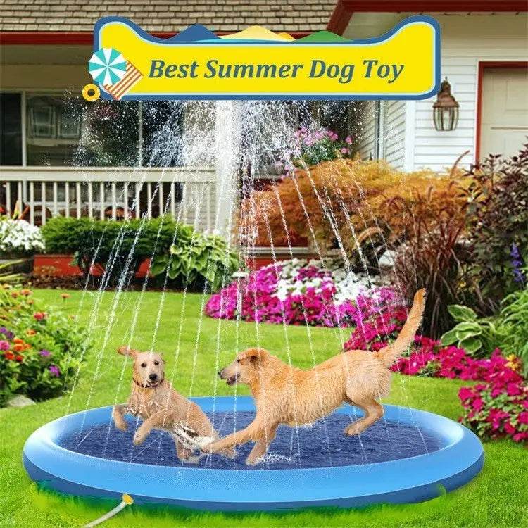 Non-Slip Splash Pad For Kids And Pet Dog Pool Summer Outdoor Water Toys Fun Backyard Fountain Play Mat - ProTrendyz