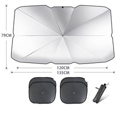 Foldable Car Windshield Sun Shade Umbrella UV Protection Heat Insulation Parasol Auto Front Window Cover Interior Protector Summer Gadgets - ProTrendyz