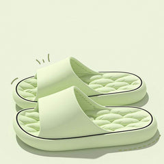 Non-slip Design Bathroom Slippers Home Summer Thick Sole Floor Bedroom House Shoes For Women Men - ProTrendyz