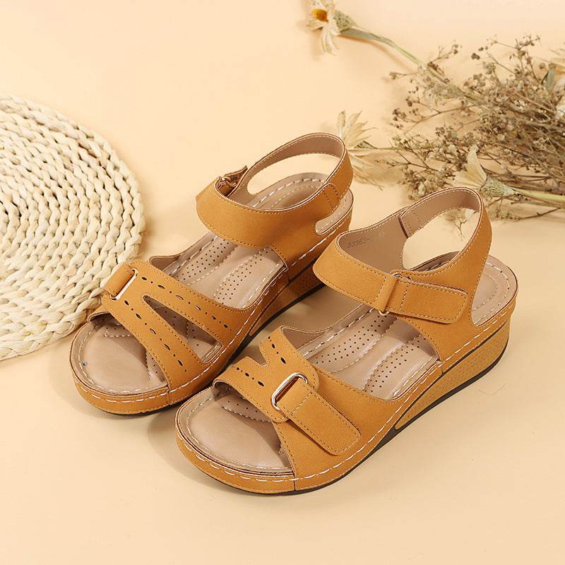 Wedge Sandals Summer Velcro Platform Shoes Women - ProTrendyz