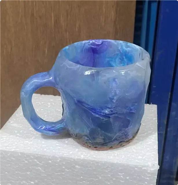 400ml Resin Mineral Crystal Coffee Mugs With Handles Elegant Fake Mineral Crystal Cup For Workplace Home Decor Christmas Gift Kitchen Gadgets - ProTrendyz
