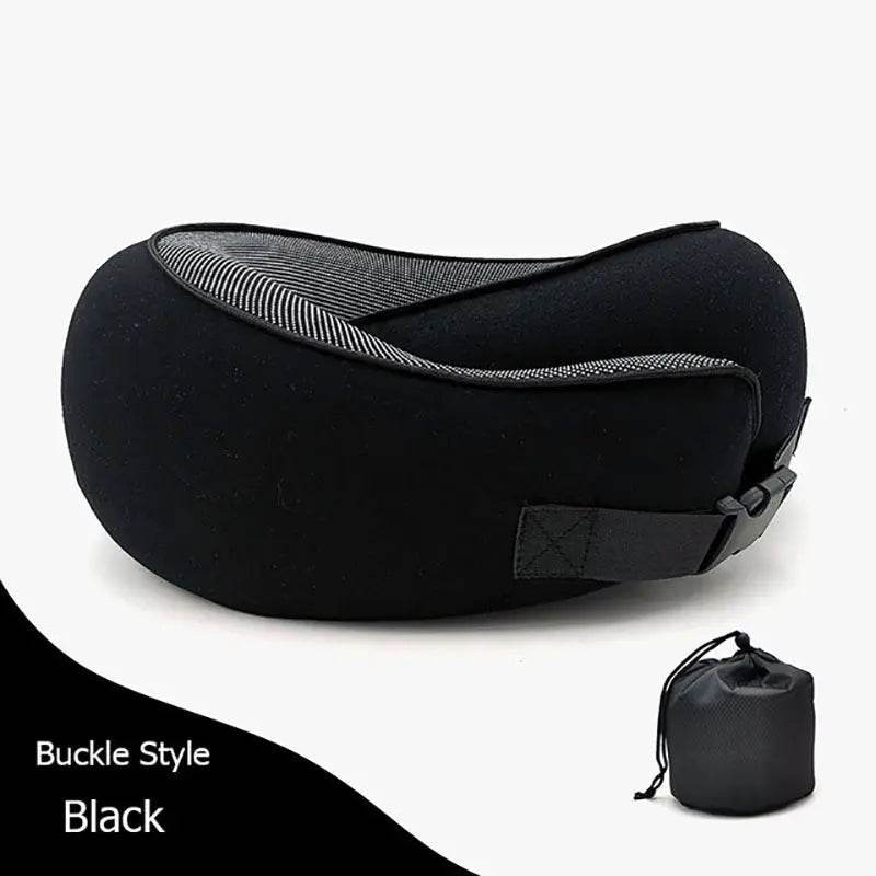 Travel Neck Pillow Non-Deformed Airplane Pillow Travel Neck Cushion Durable U-Shaped Travel Memory Cotton Nap Neck Pillow - ProTrendyz