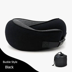 Travel Neck Pillow Non-Deformed Airplane Pillow Travel Neck Cushion Durable U-Shaped Travel Memory Cotton Nap Neck Pillow - ProTrendyz