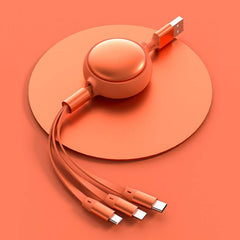 3 In1 USB Cable Micro USB Type C Cable 3 In 1 2.4A Retractable USB C Charging Cable - ProTrendyz