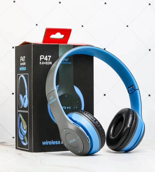 Wireless Headset Foldable Stereo Bass Bluetooth Headphones Kid Girl Helmet Gift,with Mic USB Bluetooth 5.0 Adaptor For TV Gaming - ProTrendyz