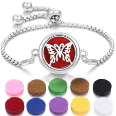 2024 New Kaleidoscope Aromatherapy Bracelet Perfume Essential Oil Diffuser Locket Bracelet Charms Women Aroma Diffuser Jewelry - ProTrendyz