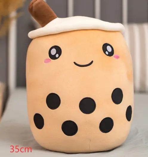 Cute Fruit Drink Plush Stuffed Soft Strawberry Milk Tea Plush Boba Tea Cup Toy Bubble Tea Pillow Cushion Kids Gift US - ProTrendyz