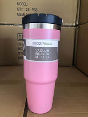 Portable Car Cup Stainless Steel Cup Travel Sports Water Bottle With Handle Cover Coffee Tumbler Cup - ProTrendyz